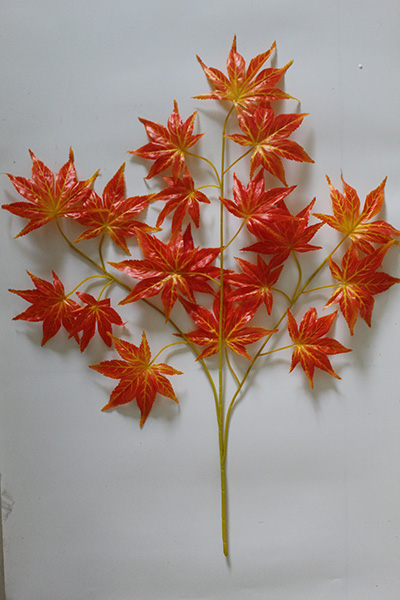 artificial red maple leaves