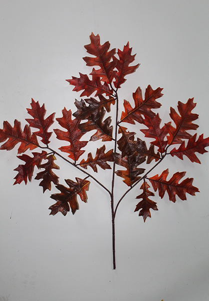 artificial oak leaves and branches