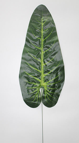 large green silk leaves