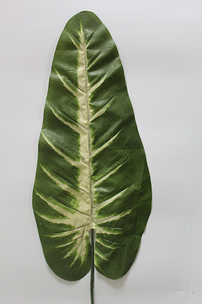 large silk leaves