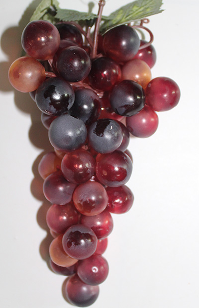 artificial red grapes