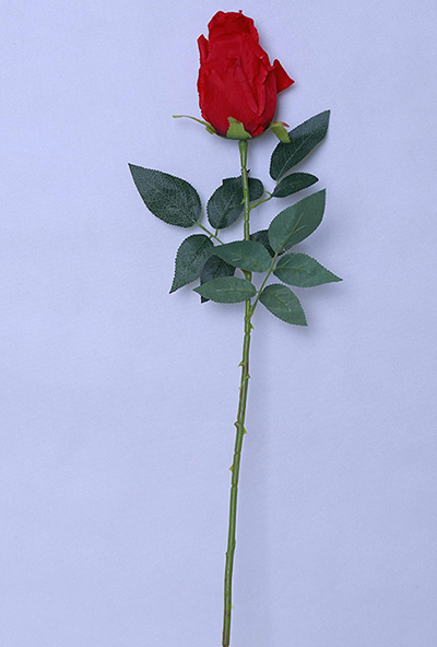 long stem silk rose buds