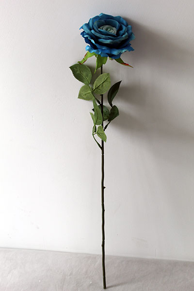 blue artificial roses