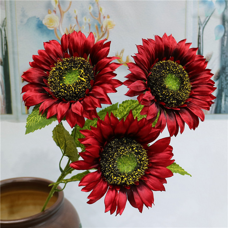 silk sunflowers for decoration