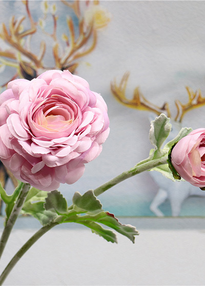 silk purple ranunculus