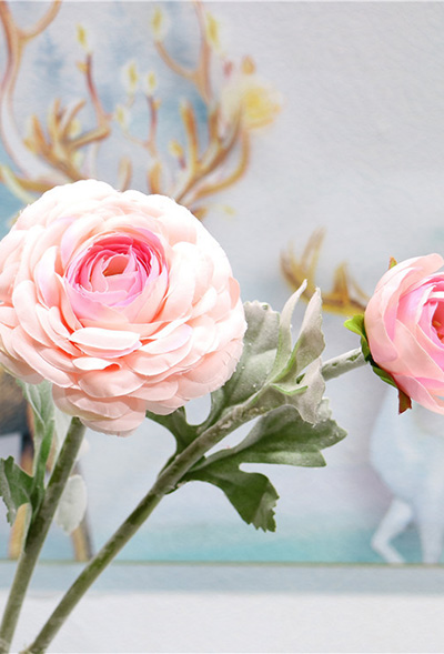 :fake ranunculus pink